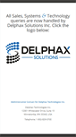 Mobile Screenshot of delphax.com